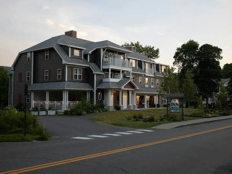 A row of houses along a street
